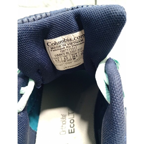 Columbia Ortholite Ecolt Women’s Tennis Shoe Sneakers Sz. 8.5 Turquoise /Pink - Picture 11 of 12